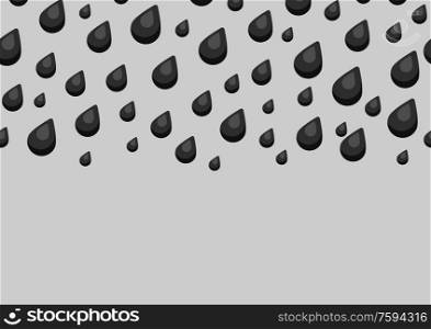 Seamless pattern with oil black drops. Industrial and business illustration.. Seamless pattern with oil black drops.
