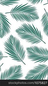 Seamless pattern with palms leaf