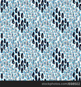 Seamless pattern with rain drops. Blue background. Vector for print, fabric. Seamless pattern with rain drops. Blue background. Vector for print, fabric, textile, wrapping