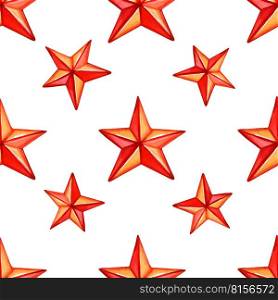 Seamless pattern with red stars. Christmas Holiday Pattern. Vector illustration. Seamless pattern with red stars. Christmas Holiday Pattern