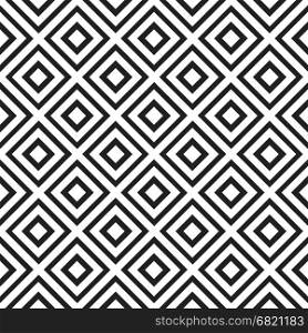 Seamless pattern with rhombus and diagonal lines. Abstract geometric background. Vector illustration.. Geometric seamless pattern