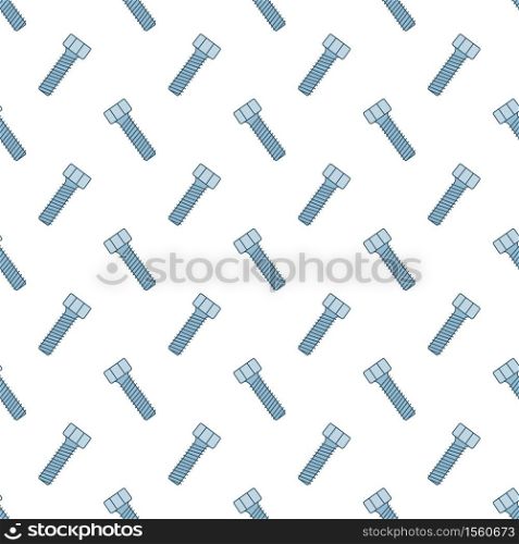 Seamless pattern with screws. Texture with hand drawn bolts. Vector illustration in doodle style on white background. Seamless pattern with screws. Texture with hand drawn bolts. Vector