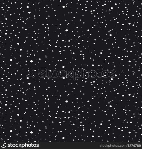 Seamless pattern with small black dots. Randomly disposed spots. Minimalist dots background. Black and white vector texture. Seamless pattern with small black dots. Randomly disposed spots. Minimalist dots background. Black and white vector texture.