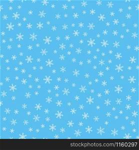 Seamless pattern with snowflakes. Christmas seamless pattern. Vector Illustration