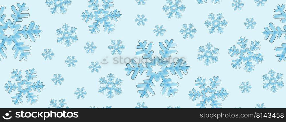 Seamless pattern with snowflakes. Illustration for creative design, simple backgrounds, textiles, banners and textures