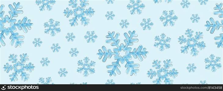 Seamless pattern with snowflakes. Illustration for creative design, simple backgrounds, textiles, banners and textures