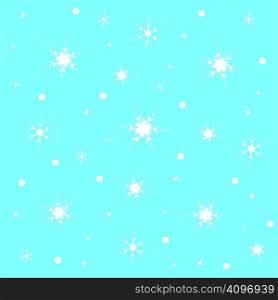 seamless pattern with snowflakes, vector illustration