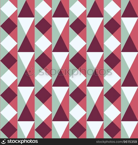Seamless pattern with squares and triangles Vector Image