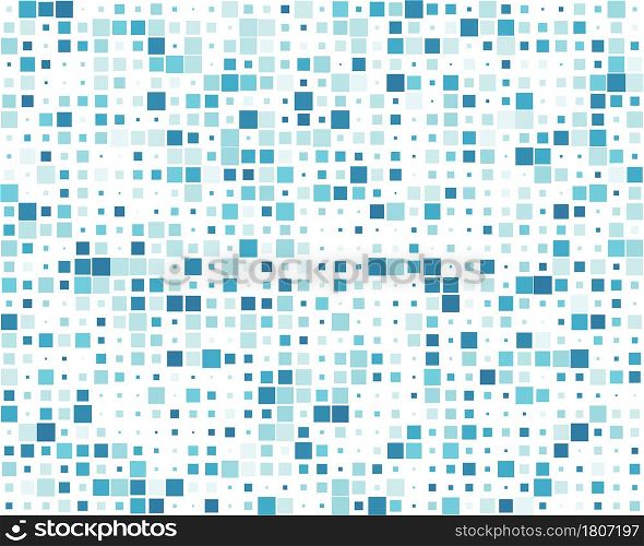 Seamless pattern with squares different sizes on a white background