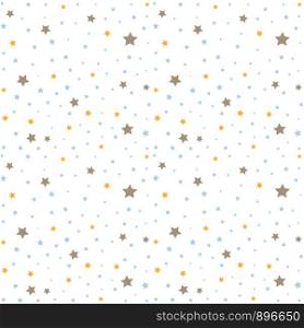 Seamless pattern with stars, baby shower invitation card