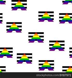 Seamless pattern with Straight Allies pride flag. LGBT community flag. Gay pride. Pride Month. Love, freedom. Straight Allies pride flag. LGBT community flag