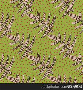 Seamless pattern with strange tropical leaves. Contemporary leaf plants endless wallpaper. Abstract floral background. Modern botanical print. Great for fabric design, textile print, wrapping, cover. Seamless pattern with strange tropical leaves. Contemporary leaf plants endless wallpaper. Abstract floral background.