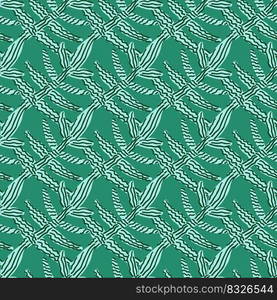 Seamless pattern with strange tropical leaves. Contemporary leaf plants endless wallpaper. Abstract floral background. Modern botanical print. Great for fabric design, textile print, wrapping, cover. Seamless pattern with strange tropical leaves. Contemporary leaf plants endless wallpaper. Abstract floral background.