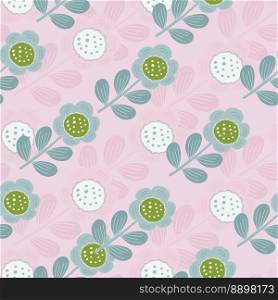Seamless pattern with stylized flowers. Floral background. Design for fabric, textile print, wrapping paper, cover, poster. Vector illustration. Seamless pattern with stylized flowers. Floral background.