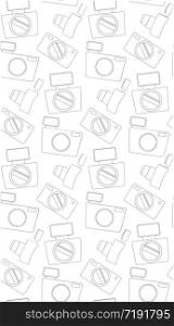 Seamless pattern with the contours of the camera. Vector background for your design. Seamless pattern with the contours of the camera. Vector backgro