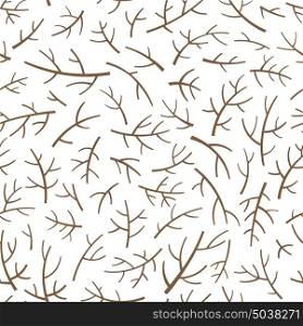 Seamless pattern with tree branch silhouettes over white background.. Seamless pattern with tree branch silhouettes over white background. Vector illustration