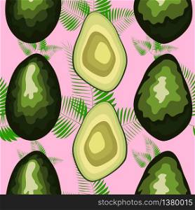 seamless pattern with tropical and exotic fruits in unique trendy organic style, avocado fruit ripe.. seamless pattern with tropical and exotic fruits in unique trendy organic style, avocado fruit ripe