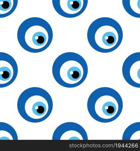 Seamless pattern with Turkish evil eye bead. Good luck. Turkish tile. Oriental ottoman design for wallpapers, pattern fills, textile. Seamless pattern with Turkish evil eye bead. Good luck. Turkish tile. Oriental ottoman design