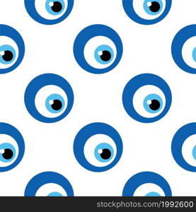 Seamless pattern with Turkish evil eye bead. Good luck. Turkish tile. Oriental ottoman design for wallpapers, pattern fills, textile. Seamless pattern with Turkish evil eye bead. Good luck. Turkish tile. Oriental ottoman design