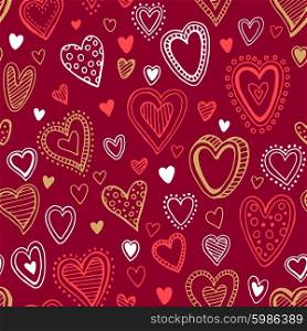 Seamless pattern with valentine hearts. Vector illustration. Seamless pattern with valentine hearts. Vector illustration EPS10