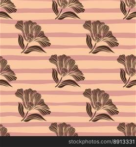 Seamless pattern with vintage flowers. Retro floral background. Design for fabric, textile print, wrapping paper, cover, poster. Vector illustration. Seamless pattern with vintage flowers. Retro floral background.