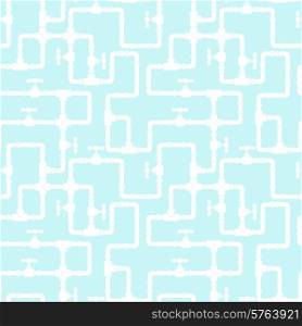 Seamless pattern with water pipeline.
