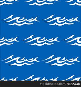 Seamless pattern with water waves for background design