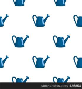 Seamless pattern with watering can in flat style design . Isolated on white background. Vector illustration.. Seamless pattern with watering can in flat style design . Isolated on white background. V