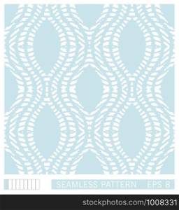 Seamless pattern with wavy grunge lines. Ikat style print. Shibori vector ornament design. Blue ogee striped background. . Seamless pattern with wavy grunge lines. Blue ogee striped background.