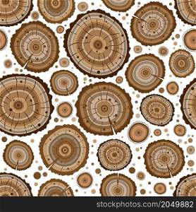 Seamless pattern wood texture. Vector illustration