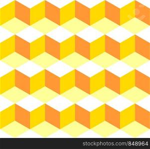Seamless Pattern Yellow Box Tile Background Illustration Design. Vector EPS 10.