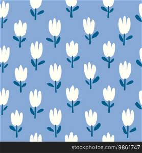 Seamless patterns, hand-drawn in floral style used for fabric, textile, print, background and decorative wallpaper or background 