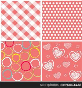 seamless patterns with fabric texture