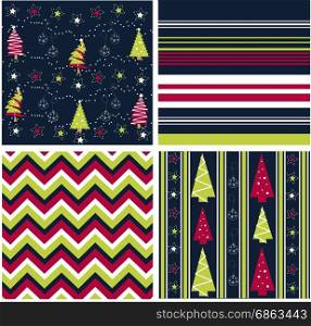 seamless patters - christmas fabric texture