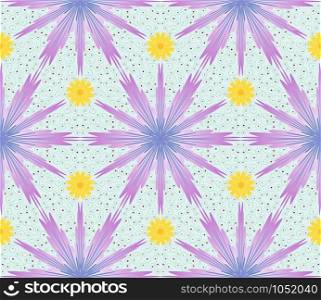 Seamless pentagonal pattern with floral ornament cornflowers. Seamless pattern with cornflowers