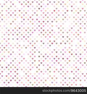 Seamless pink heart pattern background design Vector Image