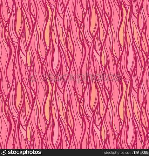Seamless pink texture with intertwined wavy lines. Vector background for your creativity. Seamless pink texture with intertwined wavy lines. Vector backg