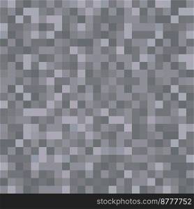 Seamless pixelated dark stone texture mapping background for various digital applications
