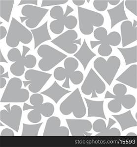 Seamless Poker Pattern Background (grey)