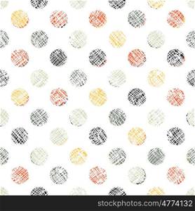 Seamless Polka Dot Pattern Textured