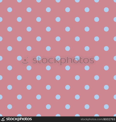 Seamless polka dot red pattern with circles, stock vector