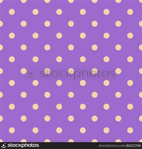 Seamless polka dot violet pattern with circles, stock vector