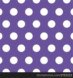 Seamless purple polka dot background vector