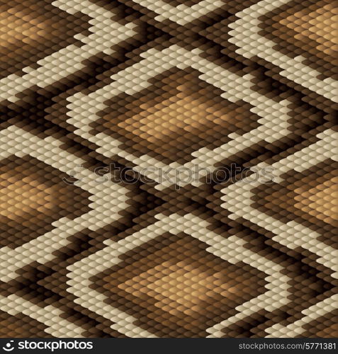 Seamless python snake skin pattern. Vector illustration.. Seamless python snake skin pattern. Vector illustration