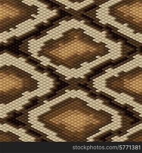 Seamless python snake skin pattern. Vector illustration.. Seamless python snake skin pattern. Vector illustration