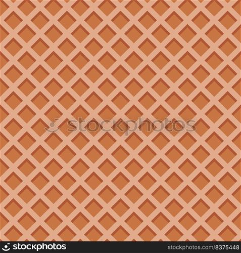 Seamless realistic wafer pattern for concept design. Sweet seamless. Vector illustration
