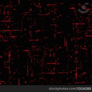 Seamless red and black grunge texture with scuffs. Vector pattern for your creativity.. Seamless red and black grunge texture with scuffs.