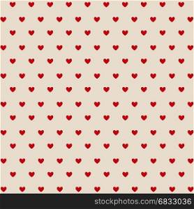 Seamless red hearts, Valentine's day card