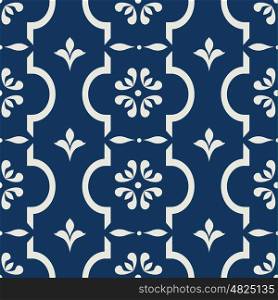 Seamless repeating vintage background for textile design. Wallpaper, fabric, textures are individual objects, modern pattern, stock vector