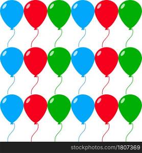 Seamless retro background with party balloons